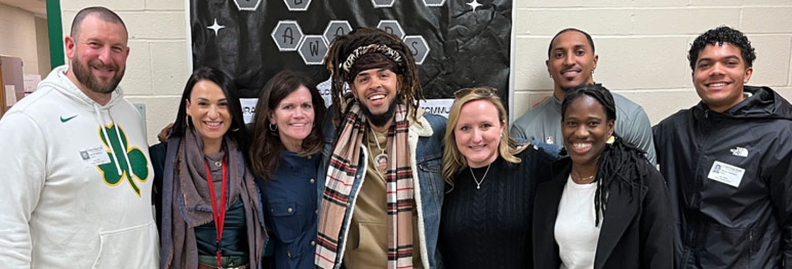 The Collins Middle School Pilot Program took part in the Boston Celtics Playbook Initiative Workshop Friday, Mar. 15.
