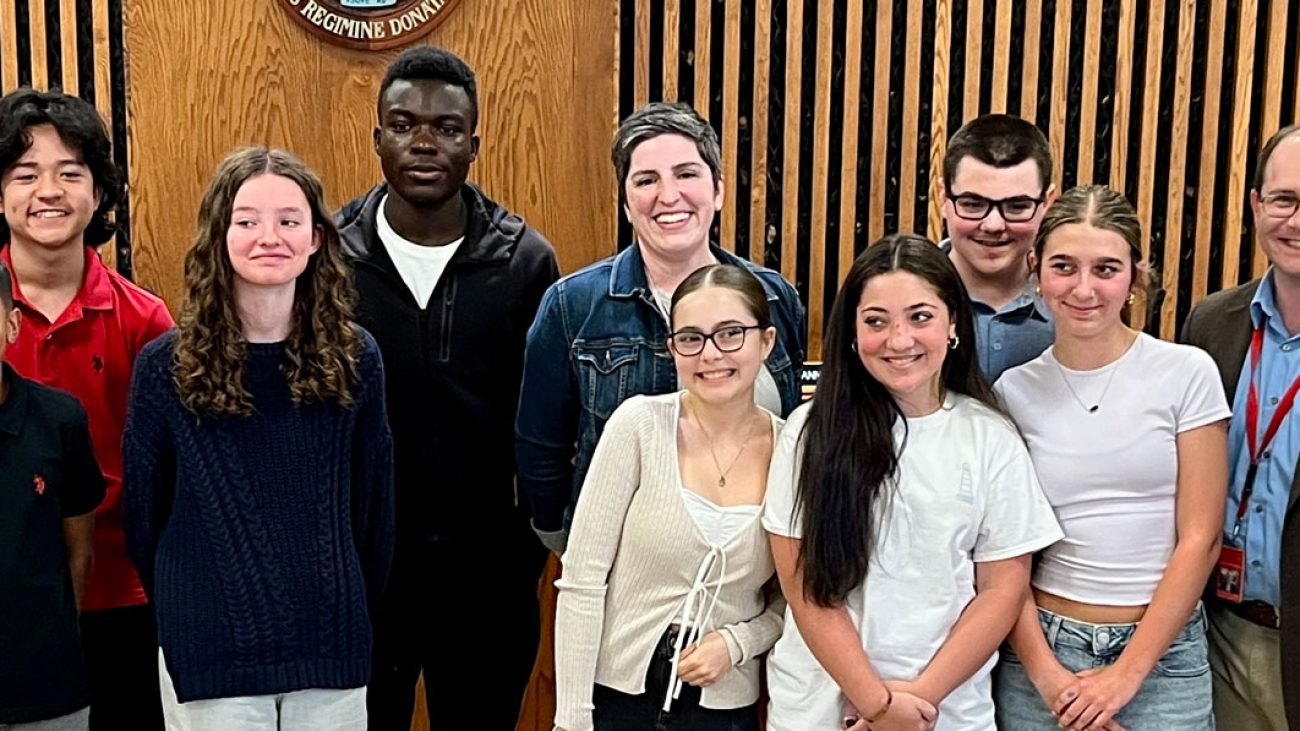 Collins Middle School students advocate for food assistance funding