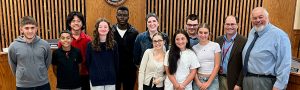 Collins Middle School students advocate for food assistance funding